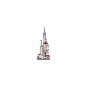 Le château de la princesse pour le gâteau princesse