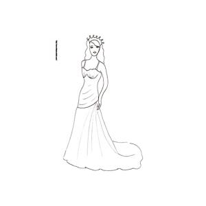 Coloriage princesse à imprimer