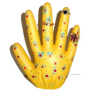 Porte bague en plâtre à faire et à offrir en cadeau à maman