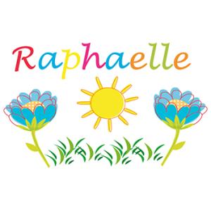 Coloriage prénom Raphaëlle
