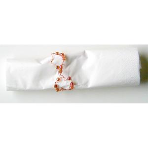 rond de serviette réalisé avec des perles