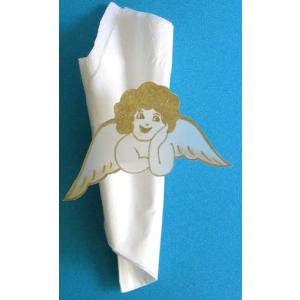 rond de serviettes de Noël  ange