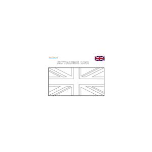 Coloriage du drapeau du Royaume-Uni