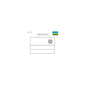 Coloriage du drapeau du Rwanda
