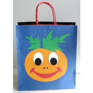 Sac bonbons halloween citrouille