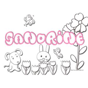 coloriage prénom sandrine