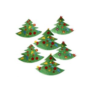 Sapin de Noël en assiette en carton
