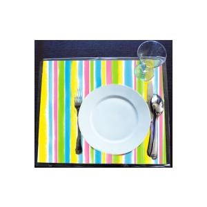 Bricolage set de table rayure bayadère
