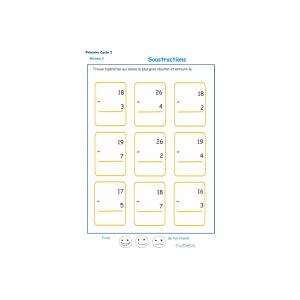 Soustractions pour les enfants du CP et CE1 - primaire cycle 2