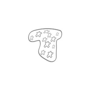 Colorie le T de l'alphabet