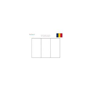 Coloriage drapeau du Tchad