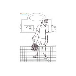 Coloriage sur le tennis