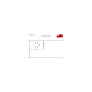 Coloriage du drapeau des Tonga