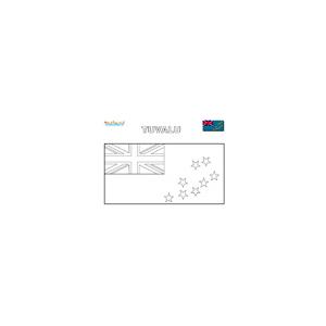 Coloriage du drapeau des Tuvalu