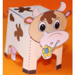 Paper toy vache