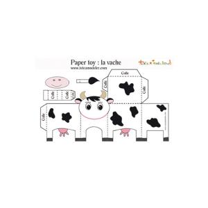 Les modèles de paper toy à imprimer. Il suffit d'imprimer le modèle ou gabarit directement sur une feuille de papier épais, de le plier et  de le coller pour obtenir un petit jouet de papier. Tous les