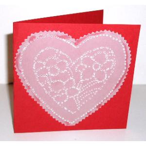carte coeur de saint Valentin