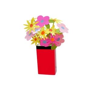 Vase emballage rouge et noir
