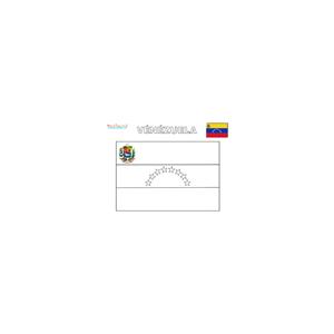 Coloriage du drapeau du Venezuela