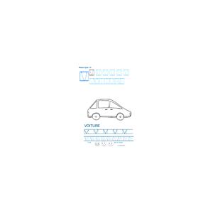 Imprimer la fiche graphisme sur V de VOITURE
