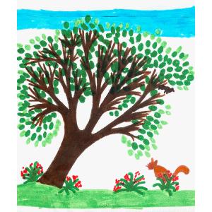 Collage d'un arbre