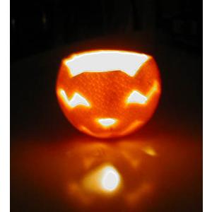 ?Un photophore citrouille avec une orange | Tuto Halloween | Tête à modeler