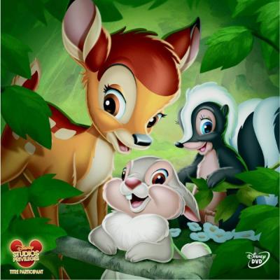 Dans la forêt, les animaux fêtent la naissance d'un jeune faon, Bambi. Devenu orphelin après que sa mère ait été tuée par des chasseurs, il est lui même blessé mais parvient a s'échapper. Après avoir 