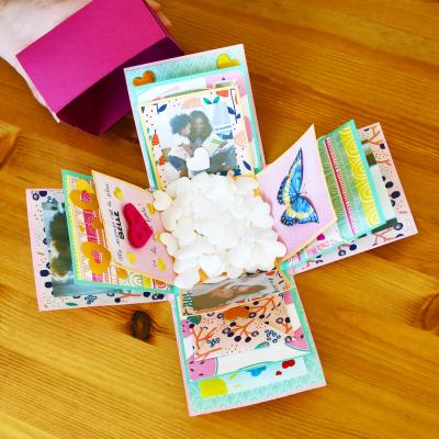 Pas-à-pas de boite surprise DIY à découvrir rapidement. Offrez une boite surprise à maman pour la Fête des mères, la Fête des pères ou pour la Saint Valentin. Une jolie manière d'offrir un cadeau parf