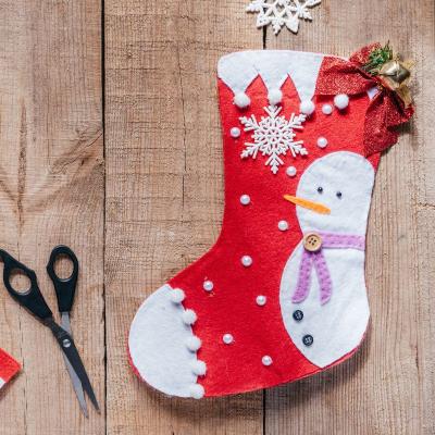 Chaussette de Noël en feutrine