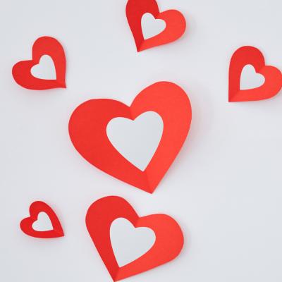 Coeurs de saint Valentin