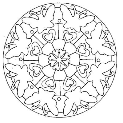 Dessins de Mandalas indiens. Le coloriage de mandalas aide les enfants à apprendre la concentration aux enfants. Cette série de mandalas est inspirée de motifs graphiques traditionnels.