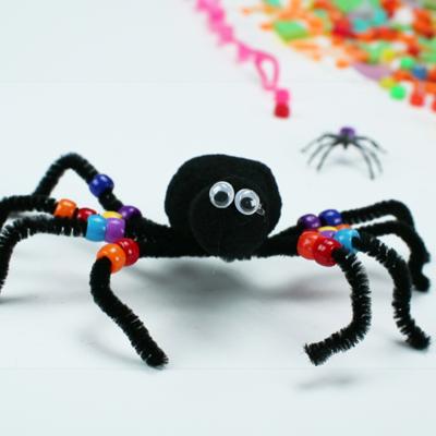 ?️Araignée en pompon et chenille | Tuto Halloween ? | Tête à modeler