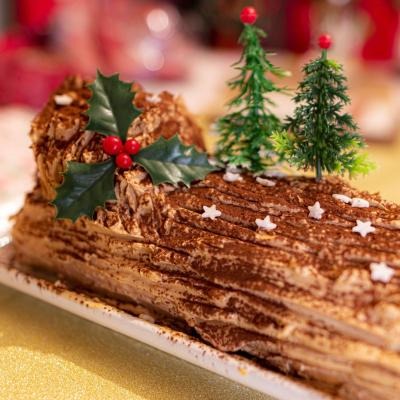 Bûche de Noël au tiramisu : la recette facile