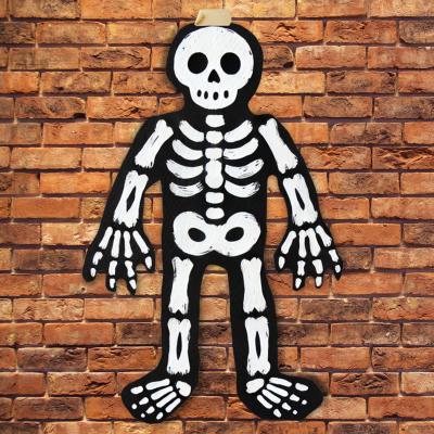 Squelette d'Halloween en papier kraft