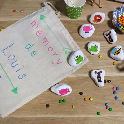 Tuto pour réaliser un jeu de mémory en cailloux récup'