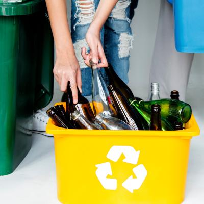 le verre est un déchet recyclable