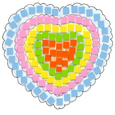 Fabriquer une mosaique avec les plus petits