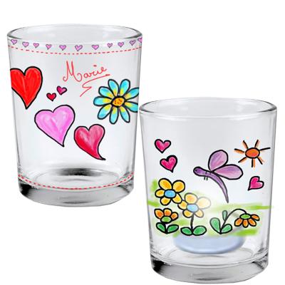 Peindre un photophore en verre
