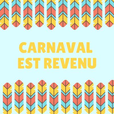 Poésie "Carnaval est revenu ". Un beau poème à imprimer, à colorier et à réciter . Le Poème Carnaval est revenu est adaptée pour les enfants de primaire , il