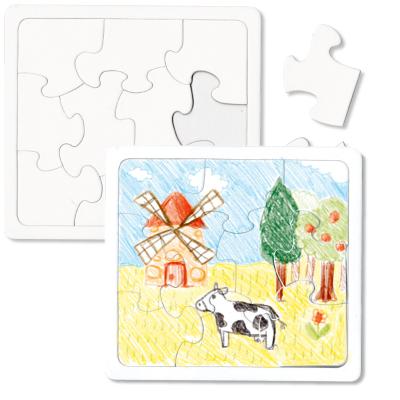 Puzzles 10 pièces à colorier avec fond