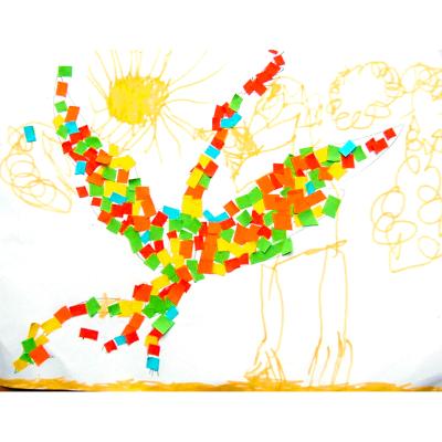 Oiseau de mosaïque  en papier