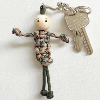 Ce porte-clefs très mode et rigolo est réalisé en paracorde, la nouvelle tendance de l'année ! Pour réaliser un porte-clés bonhomme en paracode votre enfant devra réaliser toute une série de n?ud avec