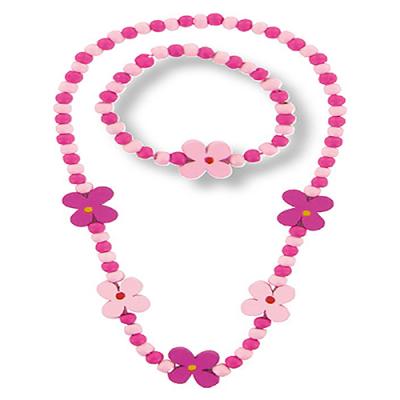 Collier et bracelet petites fleurs