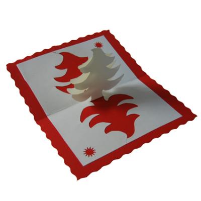carte de voeux sapin