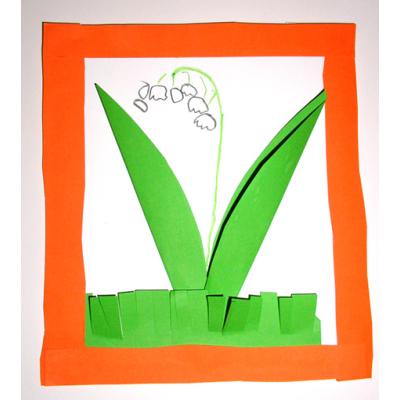 Fabriquer une carte de mai au muguet