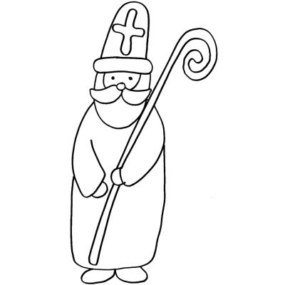 Coloriages naïfs de Saint Nicolas