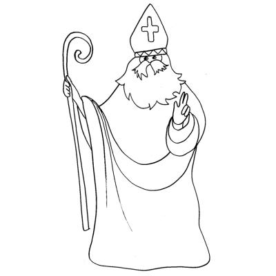 Coloriage de saint Nicolas