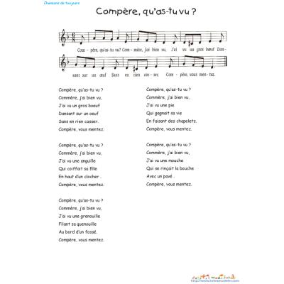 Compère qu'as-tu vu ?