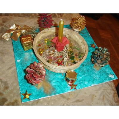 Créer une corbeille de Noël