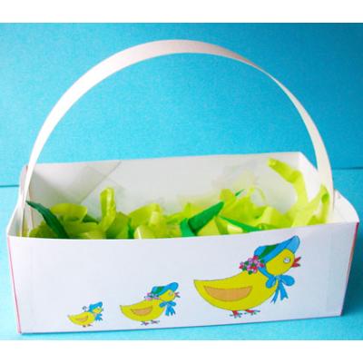 Corbeille de Pâques à colorier par les enfants